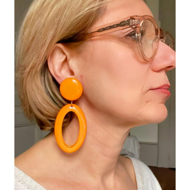 MUSCADE Orange - Francine BRAMLI Paris