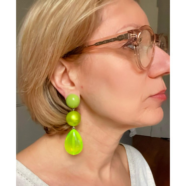 CUBA longue Vert fluo - FRANCINE BRAMLI Paris