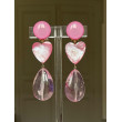 CUBA longue rose Coeur en nacre - FRANCINE BRAMLI Paris
