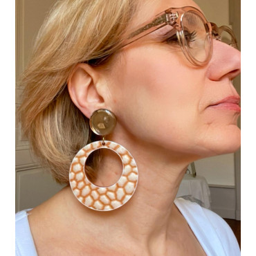 CLOE marron/ivoire - Francine BRAMLI Paris