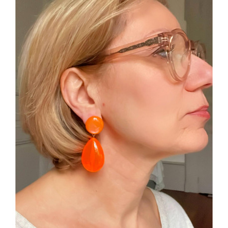 CUBA Orange vif - FRANCINE BRAMLI Paris