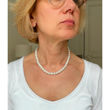 LOUIS Perles de Majorque - Francine BRAMLI Paris Collier