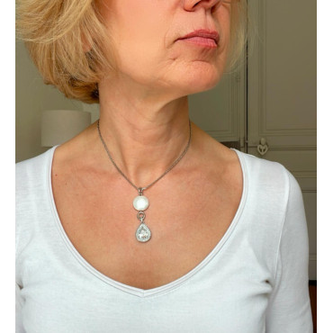 PHILIBERT Goutte Swarovski - Francine BRAMLI Paris Collier