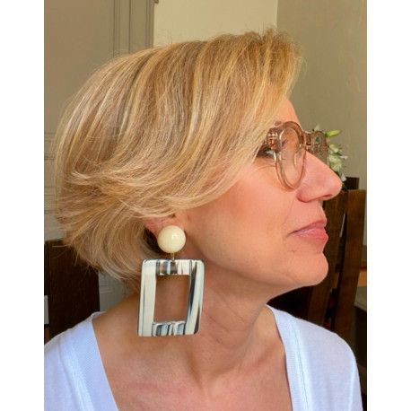 PAULA ivoire marron - Francine BRAMLI Paris