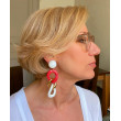 KEREN Maillons corail/doré/blanc - Francine BRAMLI Paris
