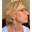 KARINE maillons rose & doré - Francine BRAMLI Paris