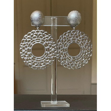 COURONNE Métal argenté - Francine BRAMLI Paris