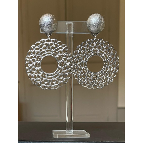 COURONNE Métal argenté - Francine BRAMLI Paris