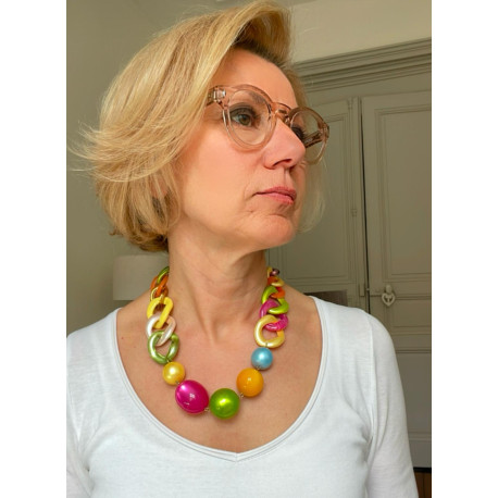 ORLANDO multicolore - Francine BRAMLI Paris Collier