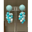 GRAPPE bleu/blanc - Francine BRAMLI Paris