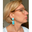 GRAPPE bleu/blanc - Francine BRAMLI Paris