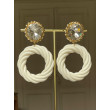 TWIST ivoire, Cabochon Cristal - Francine BRAMLI Paris