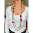 Collier YVES rouille, rose & doré - FRANCINE BRAMLI Paris