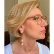 YVETTE perles roses - Francine BRAMLI Paris