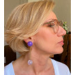 YVETTE perle Mauve en Quartz - Francine BRAMLI Paris