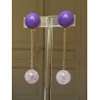 YVETTE perle Mauve en Quartz - Francine BRAMLI Paris