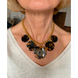 Collier LOÏC Cristal, Écaille & doré - FRANCINE BRAMLI Paris