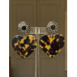 LOVE coeur M écaille Tokyo & Cristal Sw - Francine BRAMLI Paris