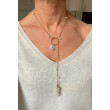 Collier BIANKA perles nacrées & doré - FRANCINE BRAMLI Paris