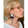 ASYM bleu & transparent - Francine BRAMLI Paris