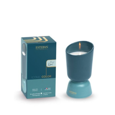 Bougie parfumée PUR LIN rechargeable 220g - ESTEBAN Parfums Paris
