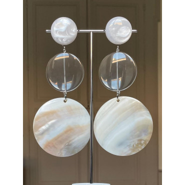 PELAGIA Nacre et transparent - Francine BRAMLI Paris