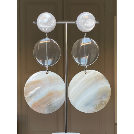 PELAGIA Nacre et transparent - Francine BRAMLI Paris
