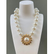 Collier MARGUERITE nacré doré - FRANCINE BRAMLI Paris