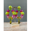 BASTILLES rose & vert - Francine BRAMLI Paris