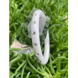 BRACELET jonc blanc brillant & cristaux - Francine BRAMLI Paris