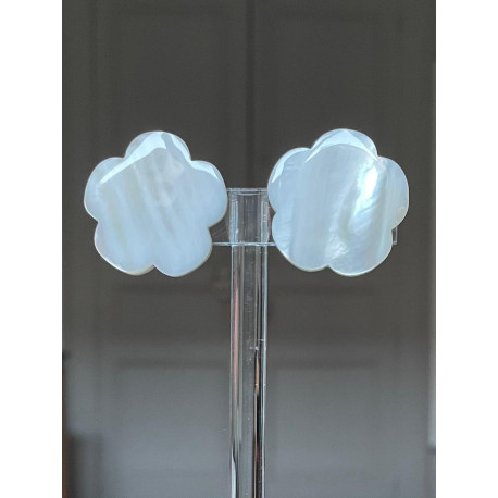 Rainball PAQUERETTE fleur en nacre - Francine BRAMLI Paris