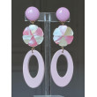 PETULA Nacre rose & blanc - Francine BRAMLI Paris
