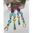 ROSALIE violet bleu rose vert jaune - Francine BRAMLI Paris