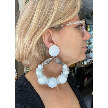BASTILLES Blanc/argenté - Francine BRAMLI Paris