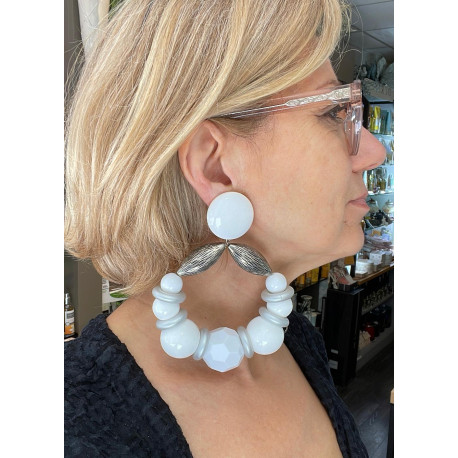BASTILLES Blanc/argenté - Francine BRAMLI Paris