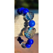 Bracelet SWANN cristal bleu - Francine BRAMLI Paris