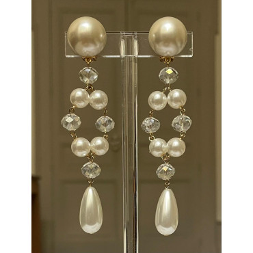 SUZANNA cristal & perles nacrées - Francine BRAMLI Paris