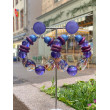 BASTILLES Violet/bordeaux/bleu - Francine BRAMLI Paris
