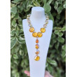 Collier DINO cristal Jaune ambré - FRANCINE BRAMLI Paris
