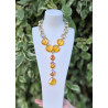 Collier DINO cristal Jaune ambré - FRANCINE BRAMLI Paris