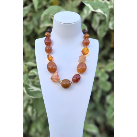 Collier DRISS ambre - FRANCINE BRAMLI Paris