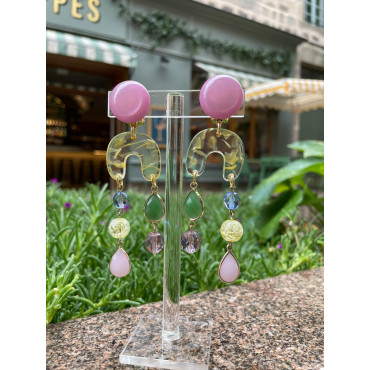 SERENA Multicolore cristal & pierres fines - Francine BRAMLI Paris