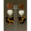 LOVE coeurs écaille et nacre - Francine BRAMLI Paris