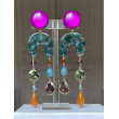 ROSALIE violet vert ambre - Francine BRAMLI Paris