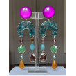 ROSALIE violet vert ambre 2 - Francine BRAMLI Paris