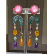 ROSALIE Multicolore 2 cristal & pierres fines - Francine BRAMLI Paris