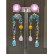 ROSALIE Multicolore Cristal & Pierres fines - Francine BRAMLI Paris