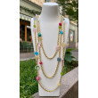 Collier STEVEN multico cristal & pierres fines - Francine BRAMLI Paris