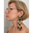 FLORETTE écaille onyx & doré  - Francine BRAMLI Paris