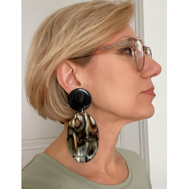 NOCTIS écaille onyx - Francine BRAMLI Paris